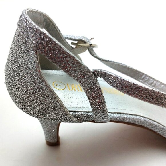 Dream Pairs Low Stilettos Heel Sandals Ankle Strap Work Dress Shoes - Size 7 - Picture 8 of 9